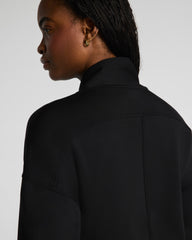 SPANX AirEssentials® Shawl Collar Half Zip | Very Black