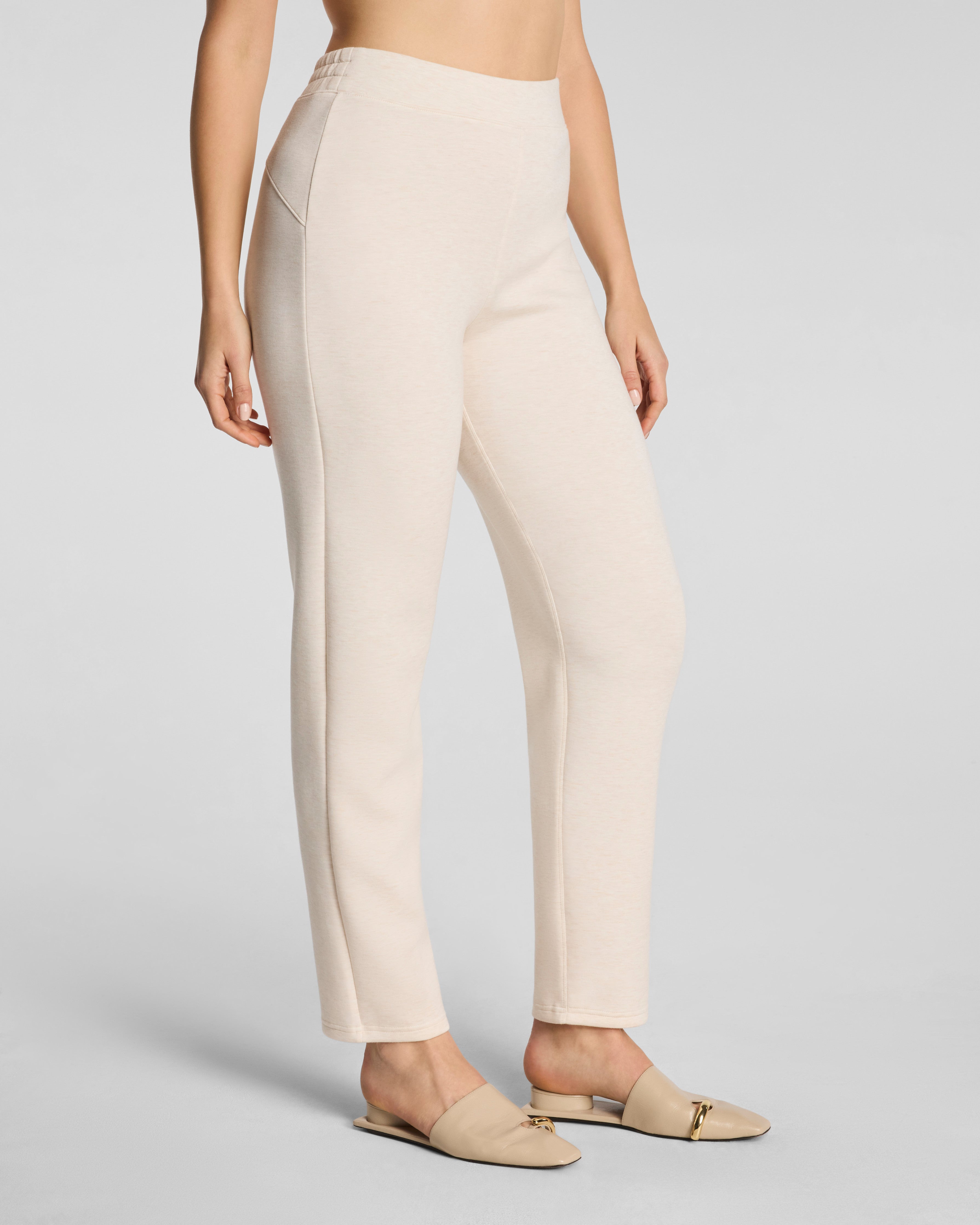 SPANX AirEssentials® Slim Straight Pant | Oatmeal Heather