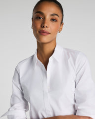 SPANX® Poplin No-Gape Tailored Button Down | Classic White