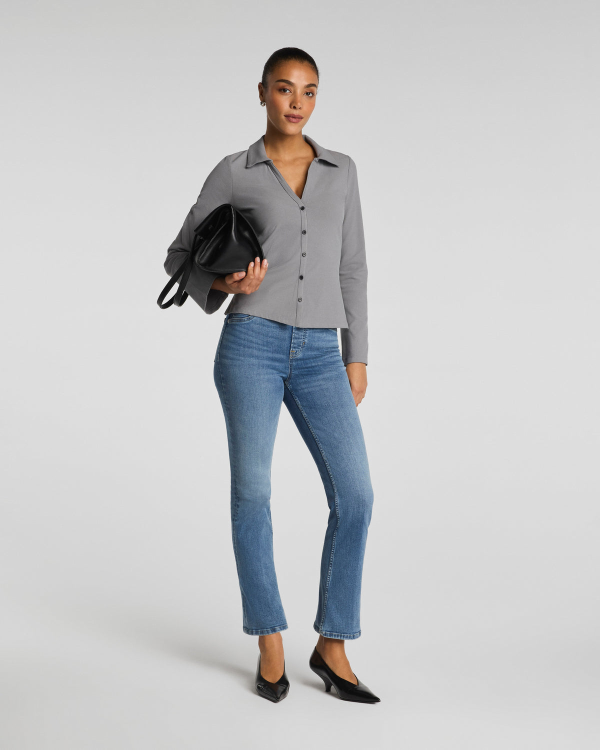 SPANXshape™ EveryWear Kick Flare Jeans | Antique Indigo