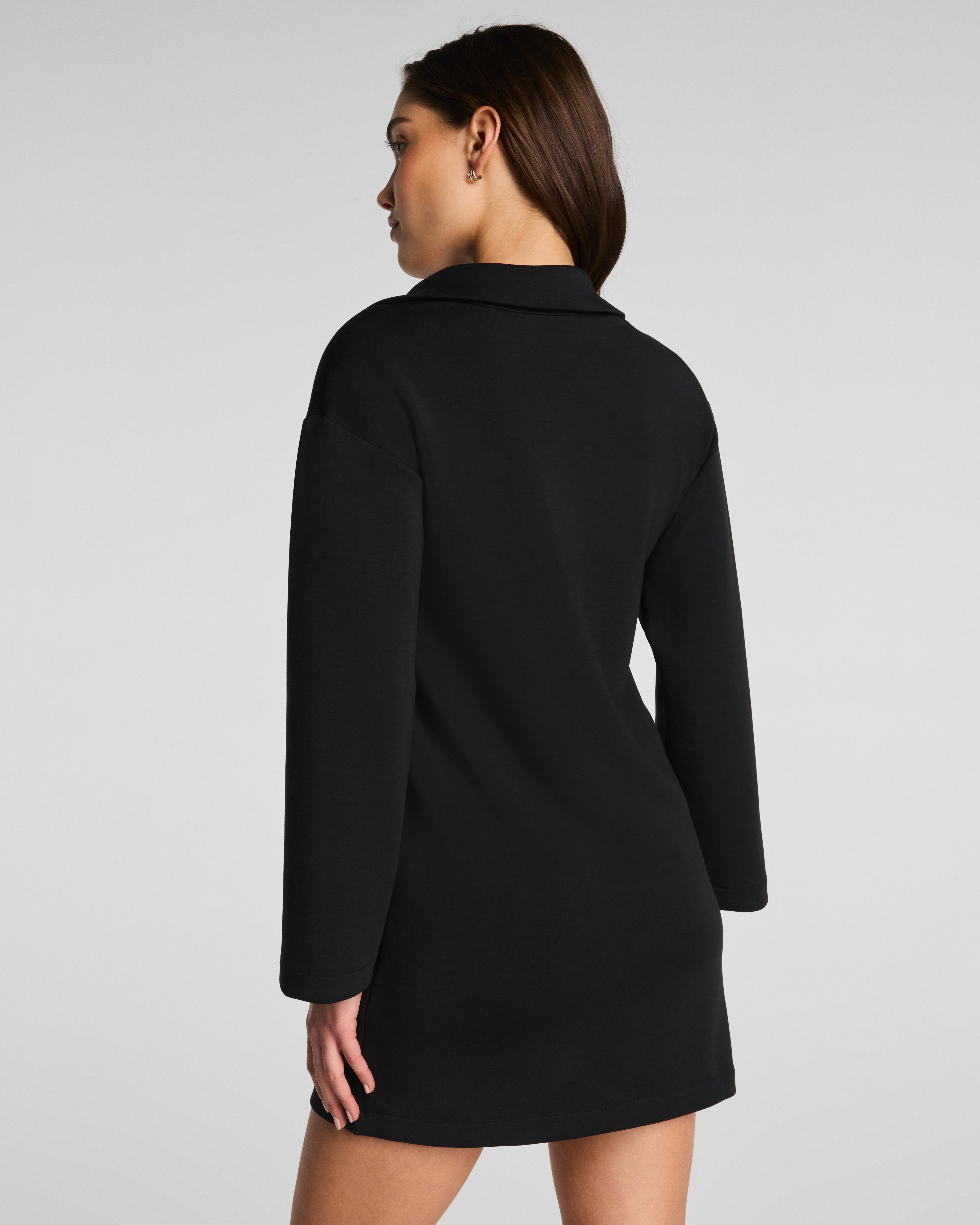 SPANX AirEssentials® Polo Long Sleeve Dress | Very Black