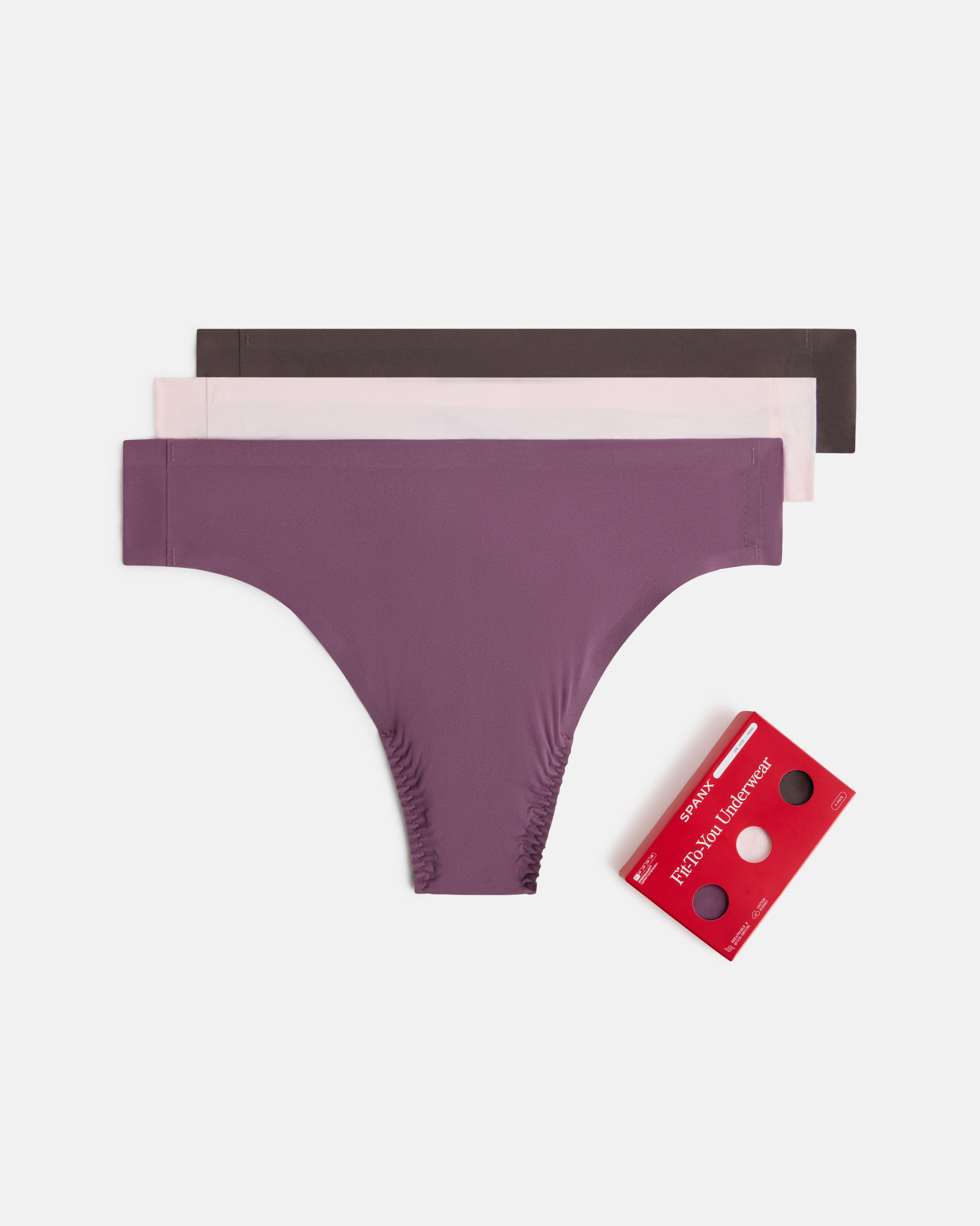 SPANXsmooth™ Fit-To-You Thong 3-Pack Box
