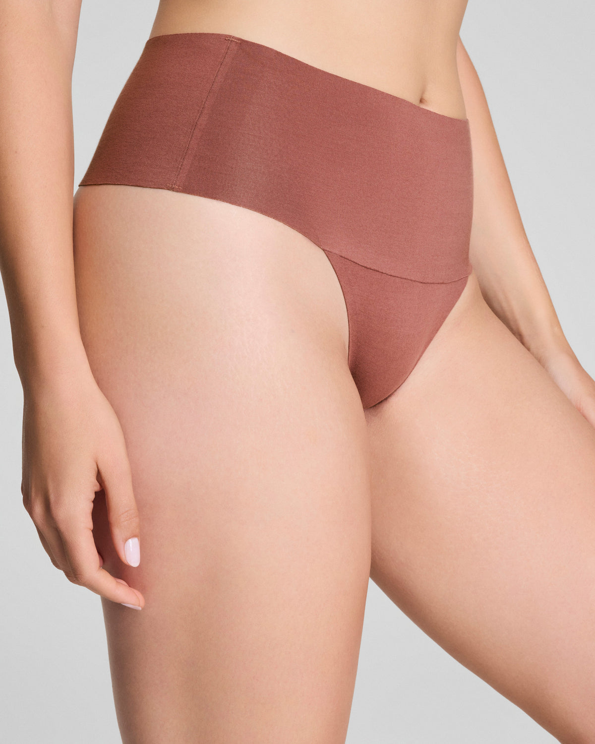 SPANXsupersmooth™ Undie-tectable® Supima® Cotton Thong | Rose Smoke