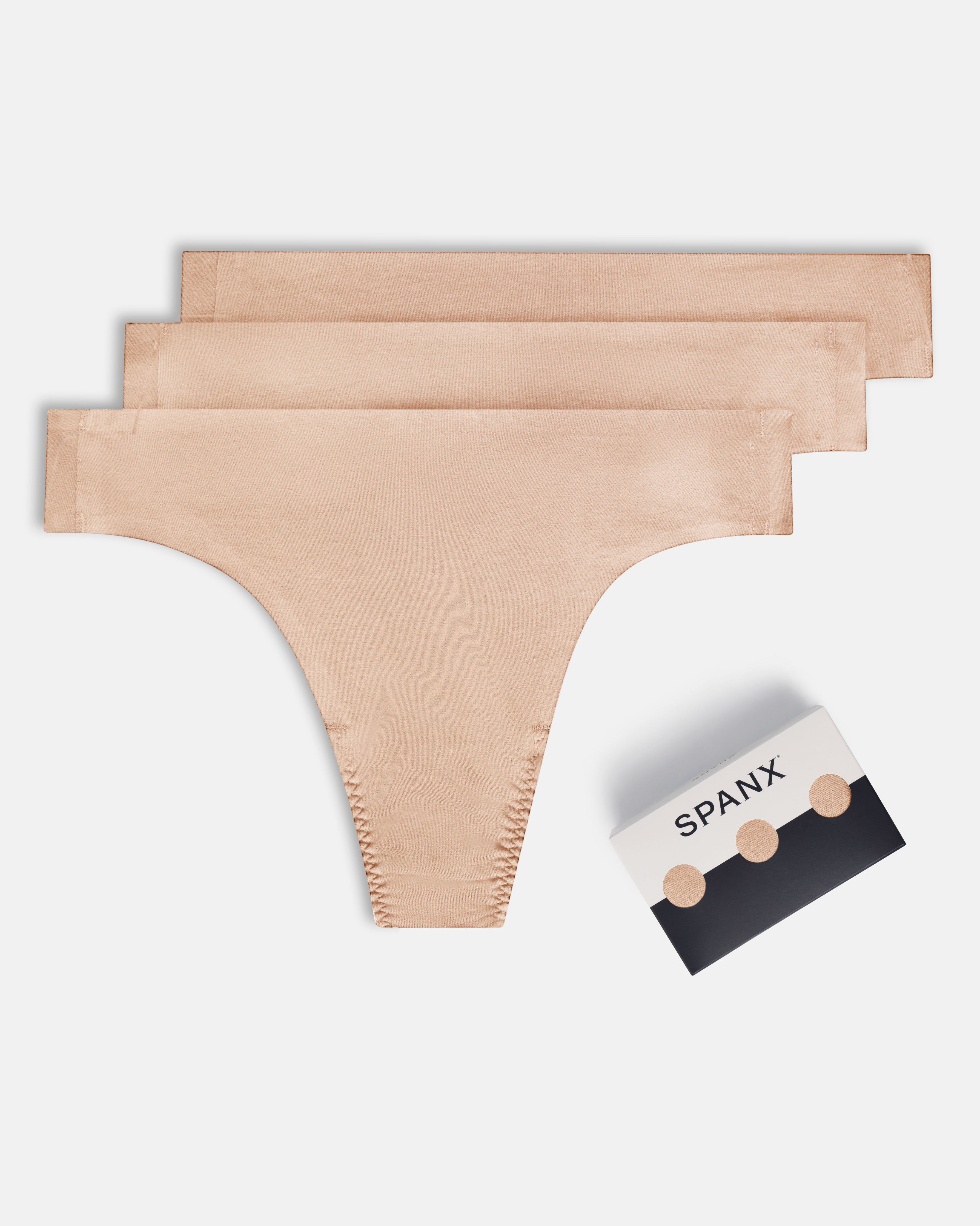 SPANXsmooth™ Fit-To-You Supima® Cotton Thong 3-Pack Box