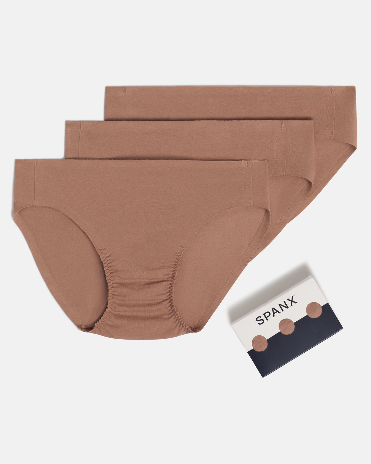 SPANXsmooth™ Fit-To-You Supima® Cotton Bikini 3-Pack | Cafe Au Lait
