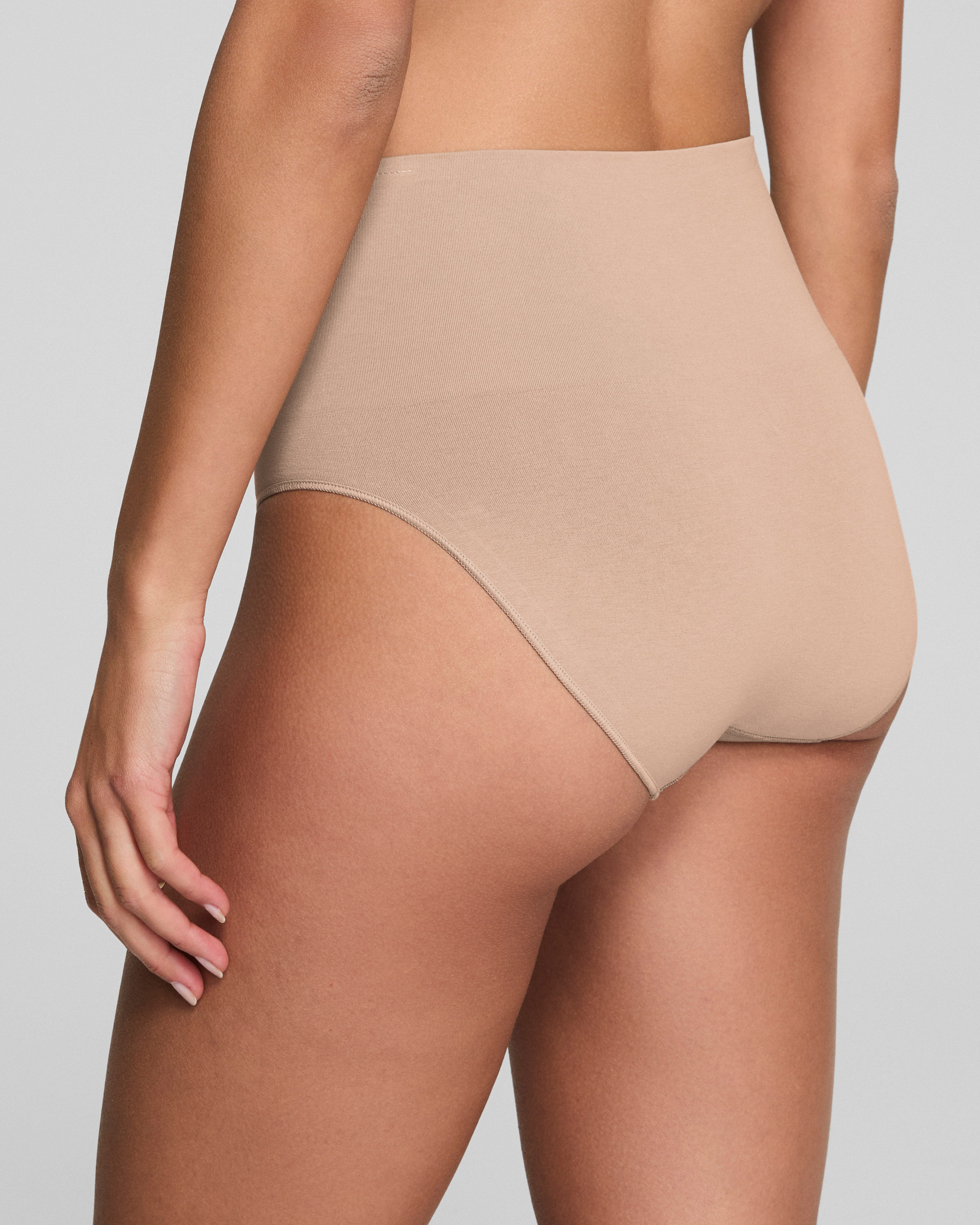 SPANXshape™ ExtraOrdinary Supima® Cotton Brief | Toasted Oatmeal