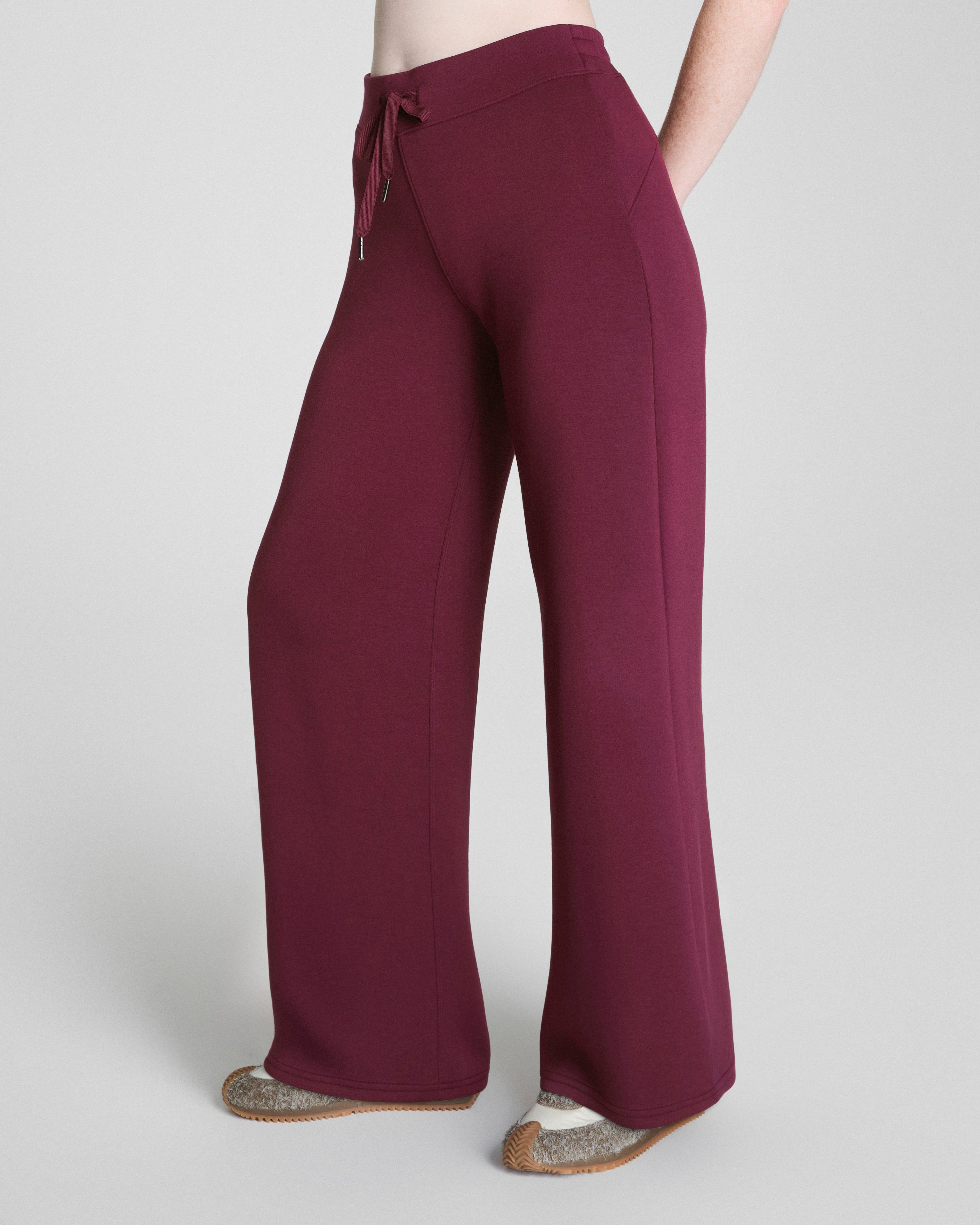 SPANX AirEssentials® Wide Leg Pant | Plum Berry