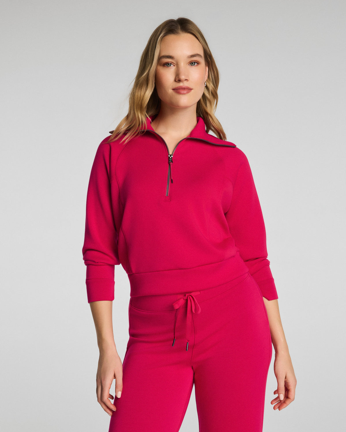 SPANX AirEssentials® Half Zip | Fuchsia
