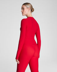 SPANX® OnForm Long Sleeve Top | SPANX® Red