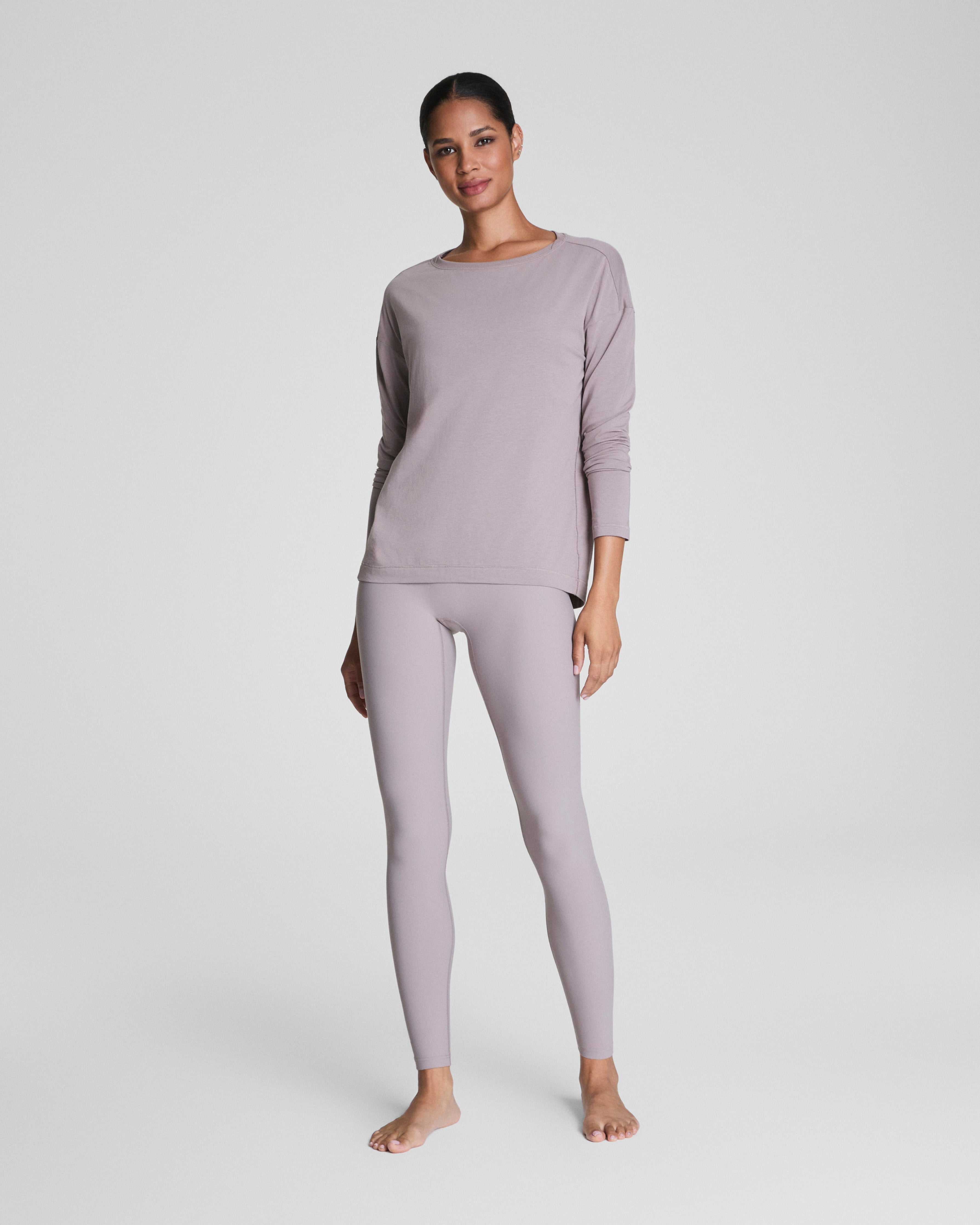 SPANX® Outpace Long Sleeve Top | Coastal Fog