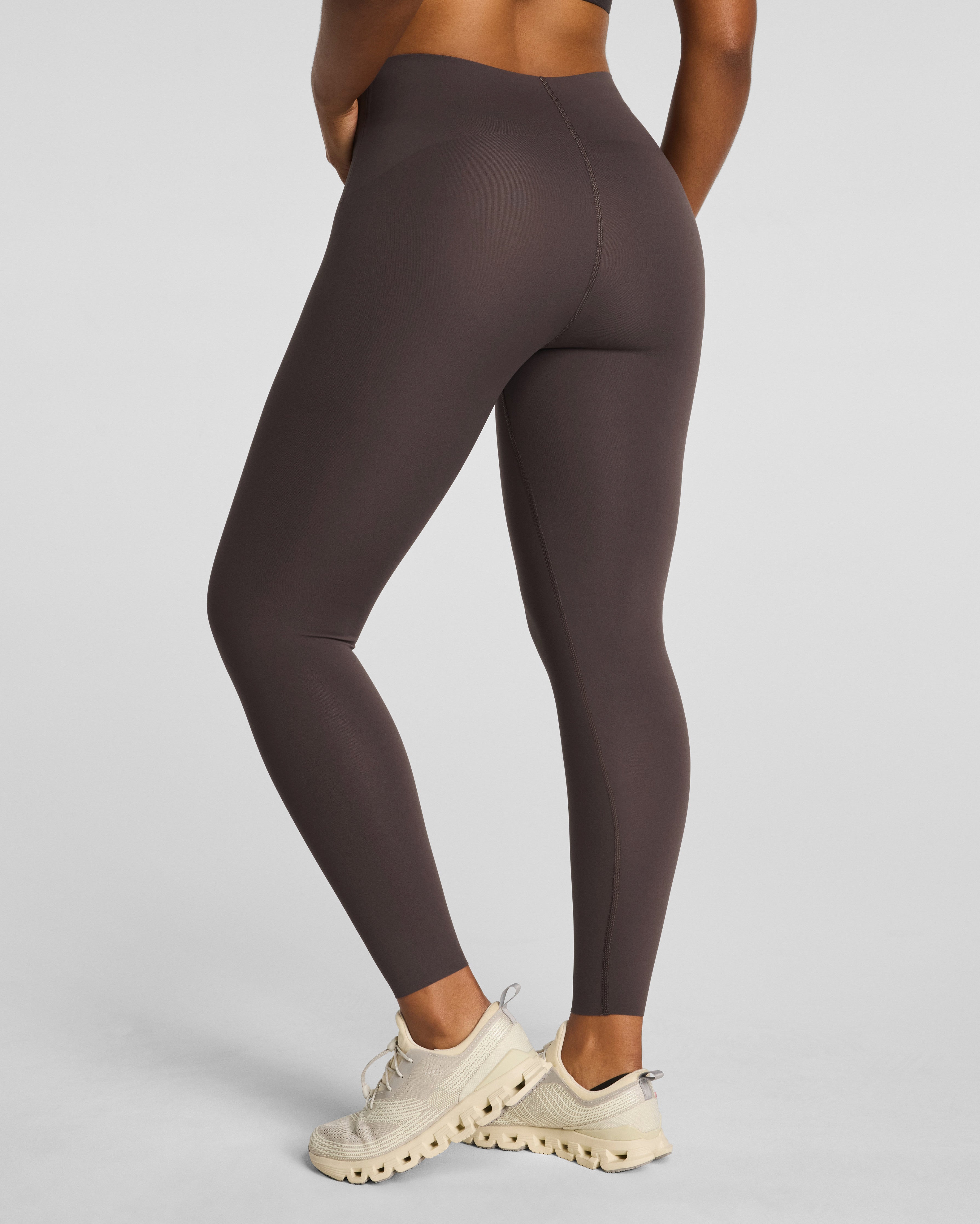 SPANXshape™ BodyLine Full-Length Leggings with Mid-Tummy Compression | Dark Cacao