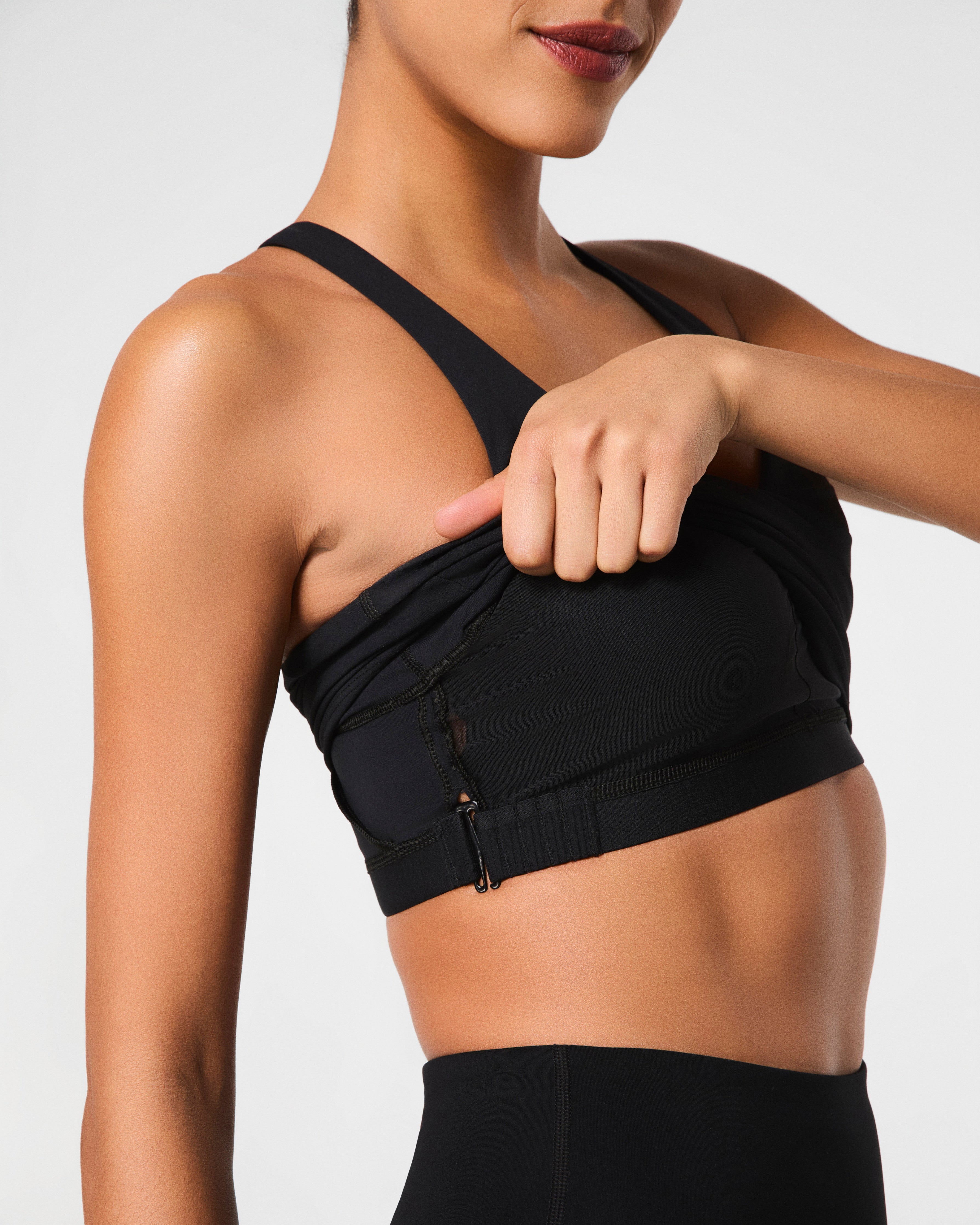 SPANX® BoostUp V-Neck Shelf Tank | Very Black