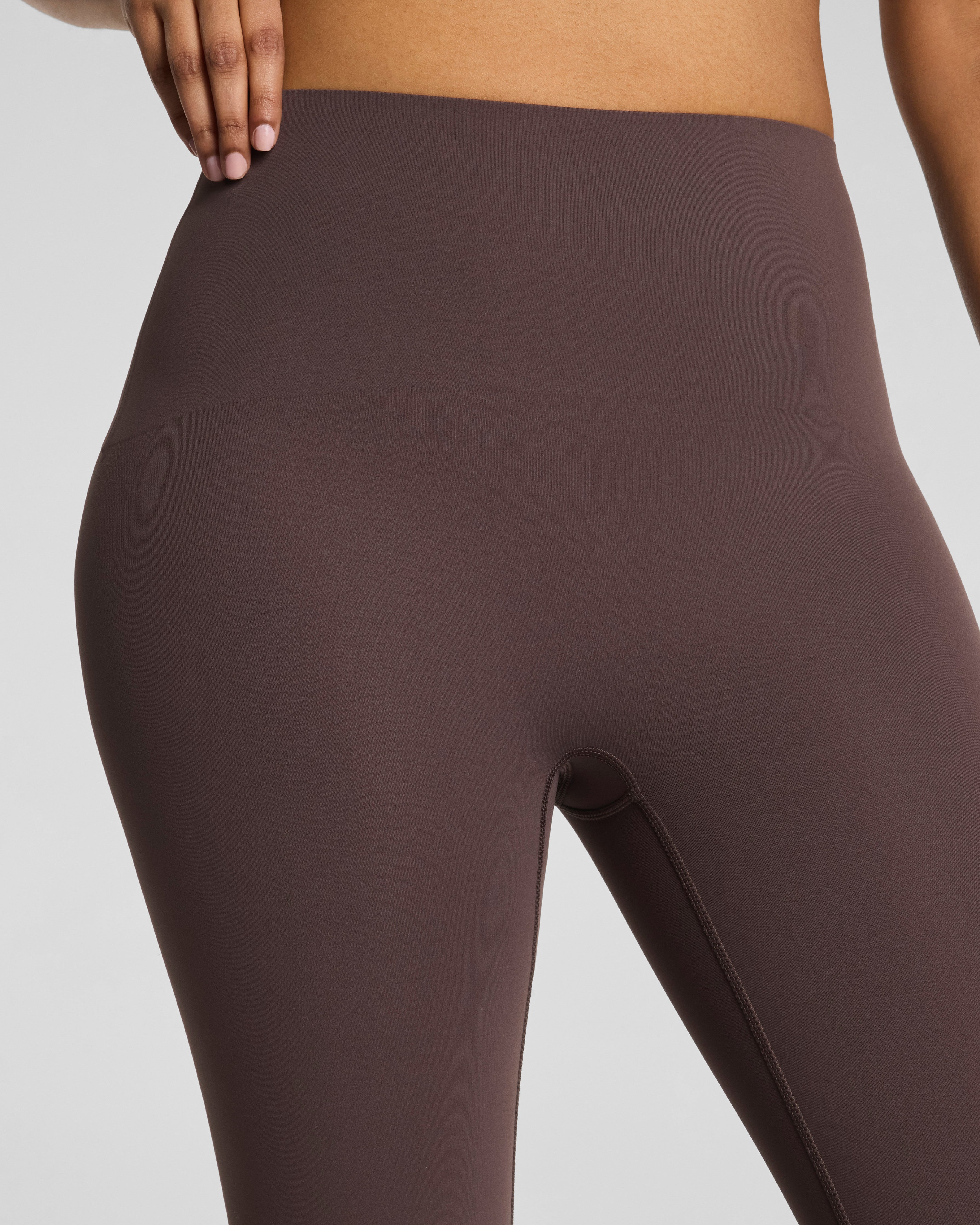SPANXshape™ BodyLine 7/8 Leggings with Mid-Tummy Compression | Dark Cacao
