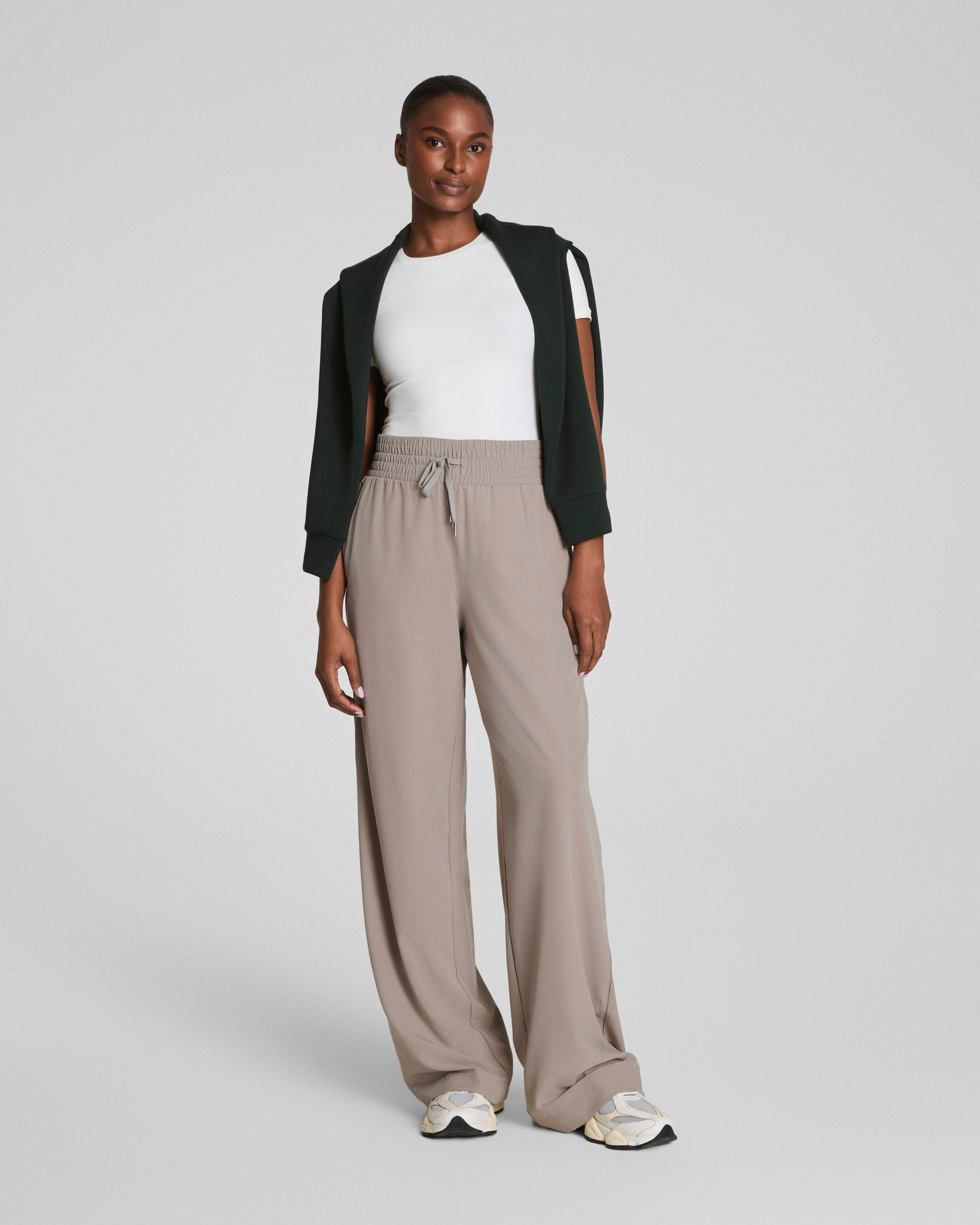 SPANXsmooth™ On the Move Wide Leg Pant | Stone Grey