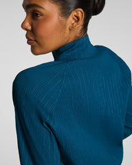 SPANX® BoostUp Glow Weave Full Zip Jacket | Deep Cove