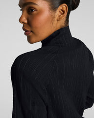 SPANX® BoostUp Glow Weave Full Zip Jacket | Very Black