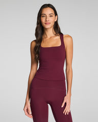 SPANX® BoostUp Square Neck Shelf Tank | Cassis