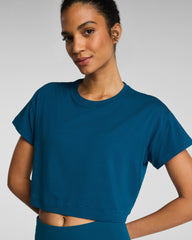 SPANX® BoostUp Cropped Tee | Deep Cove
