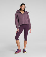 SPANXshape™ BodyLine Cropped Leggings with Mid-Tummy Compression, 19" | Blackberry