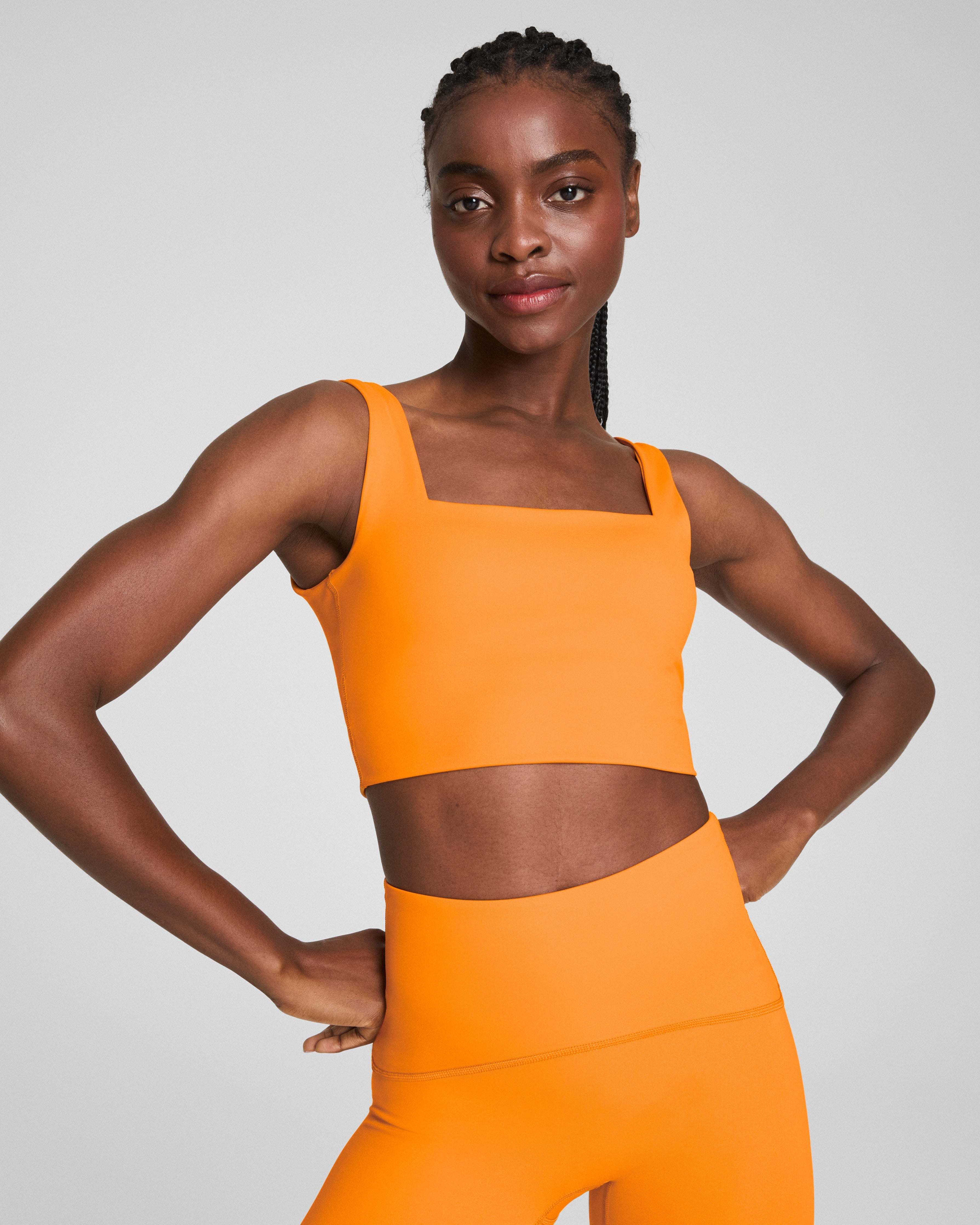 SPANX® BoostUp Cropped Square Neck Shelf Tank