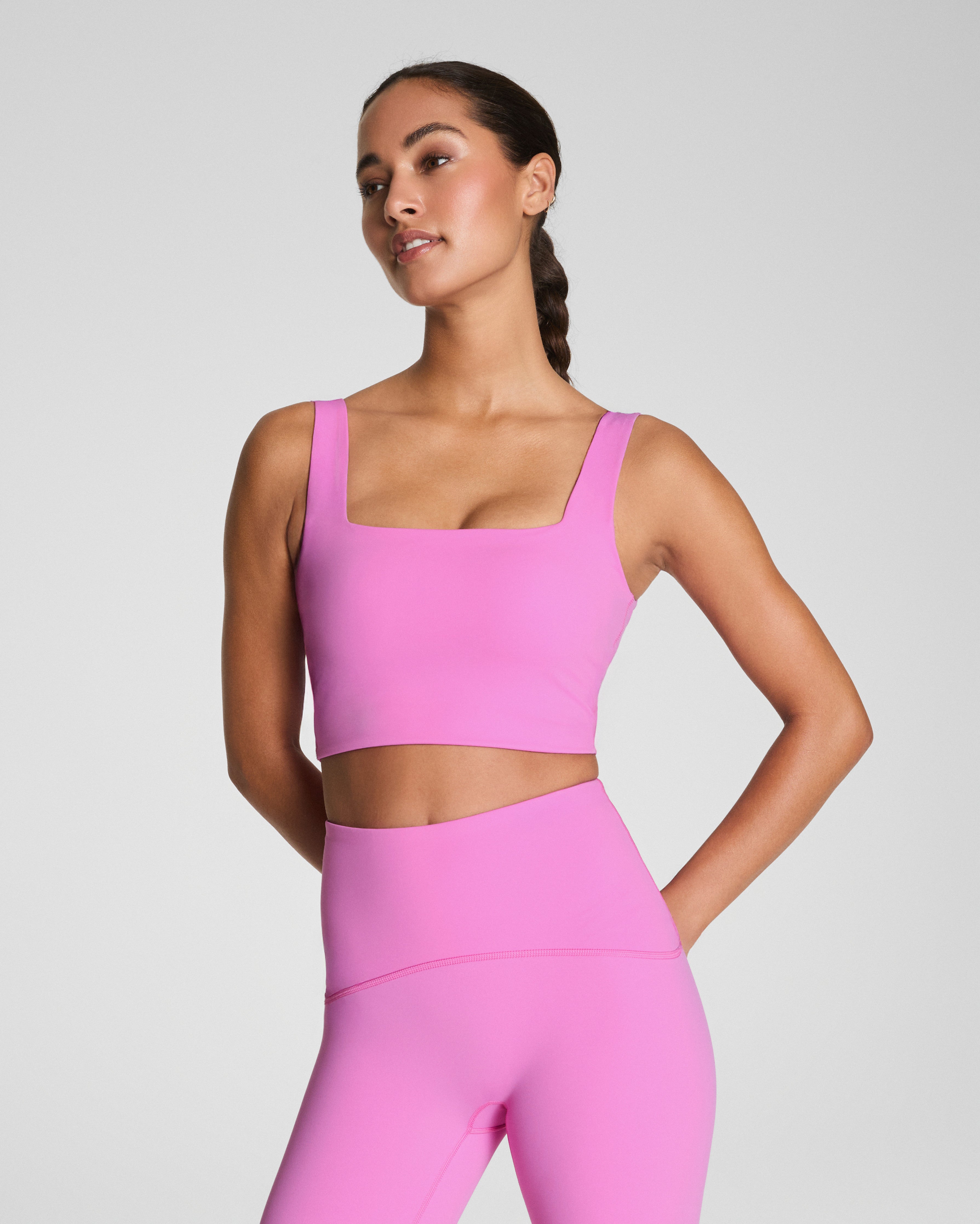 SPANX® BoostUp Cropped Square Neck Shelf Tank