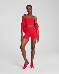 SPANX® BoostUp Cropped Square Neck Shelf Tank | SPANX® Red