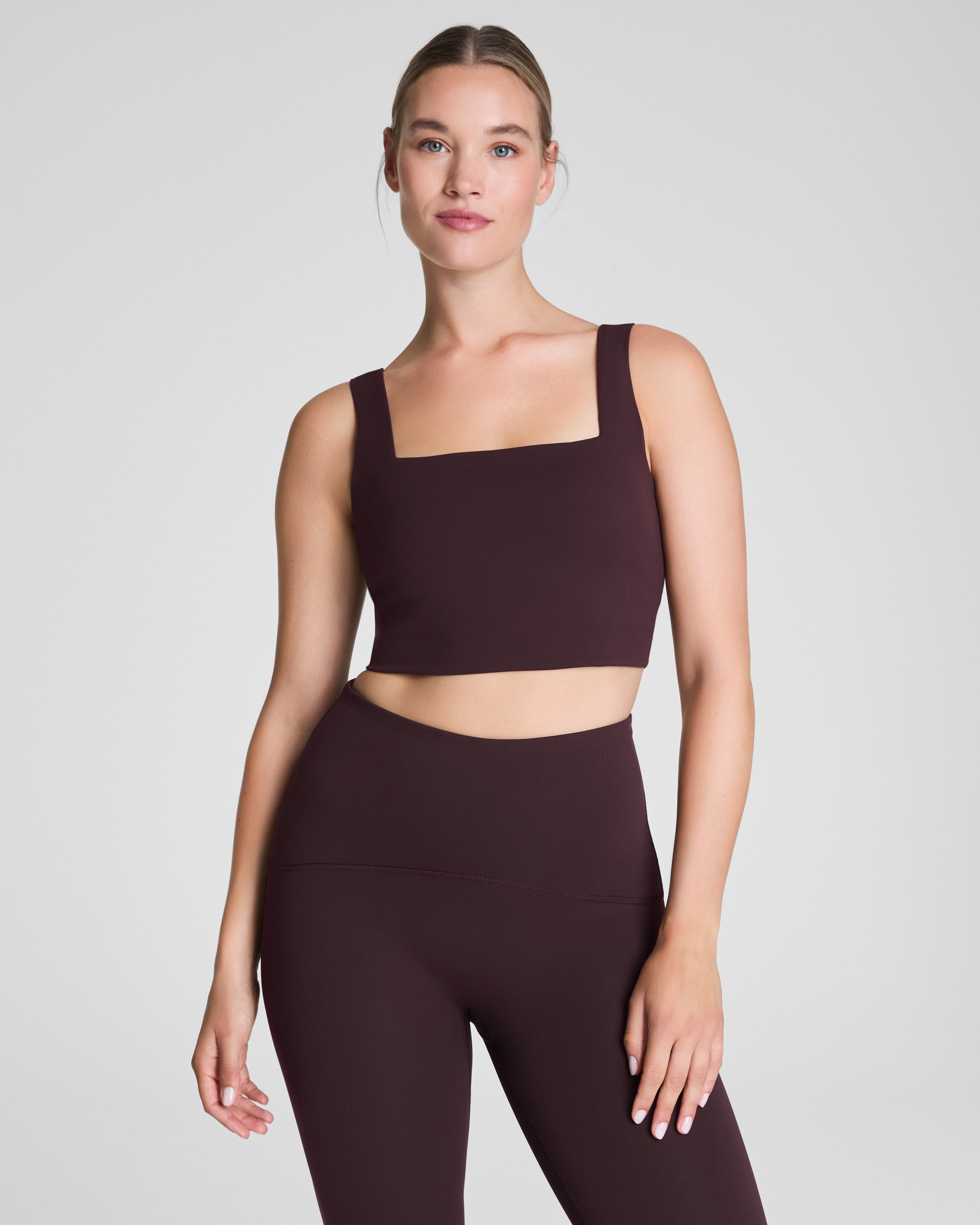 SPANX® BoostUp Cropped Square Neck Shelf Tank