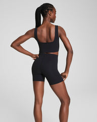 SPANX® BoostUp Cropped Square Neck Shelf Tank | Very Black