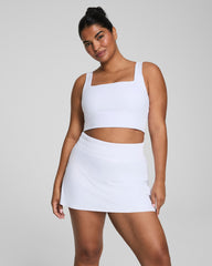 SPANX® BoostUp Cropped Square Neck Shelf Tank | Vivid White