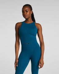 SPANX® BodyLine High Neck Cropped Tank with FlexForm Cups