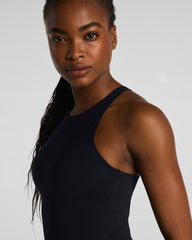 SPANX® BodyLine High Neck Cropped Tank with FlexForm Cups | Very Black