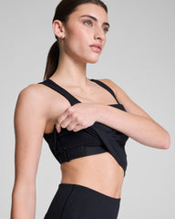 SPANX® Get Moving Embossed Leopard Print Square Neck Shelf Tank | Embossed Leopard Print