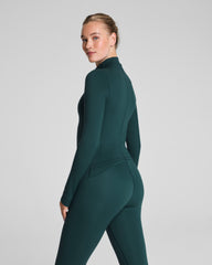 SPANX® Get Moving Brushed Contour Half Zip | Meridian