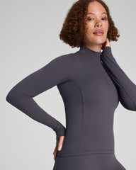 SPANX® Get Moving Brushed Contour Half Zip | Storm