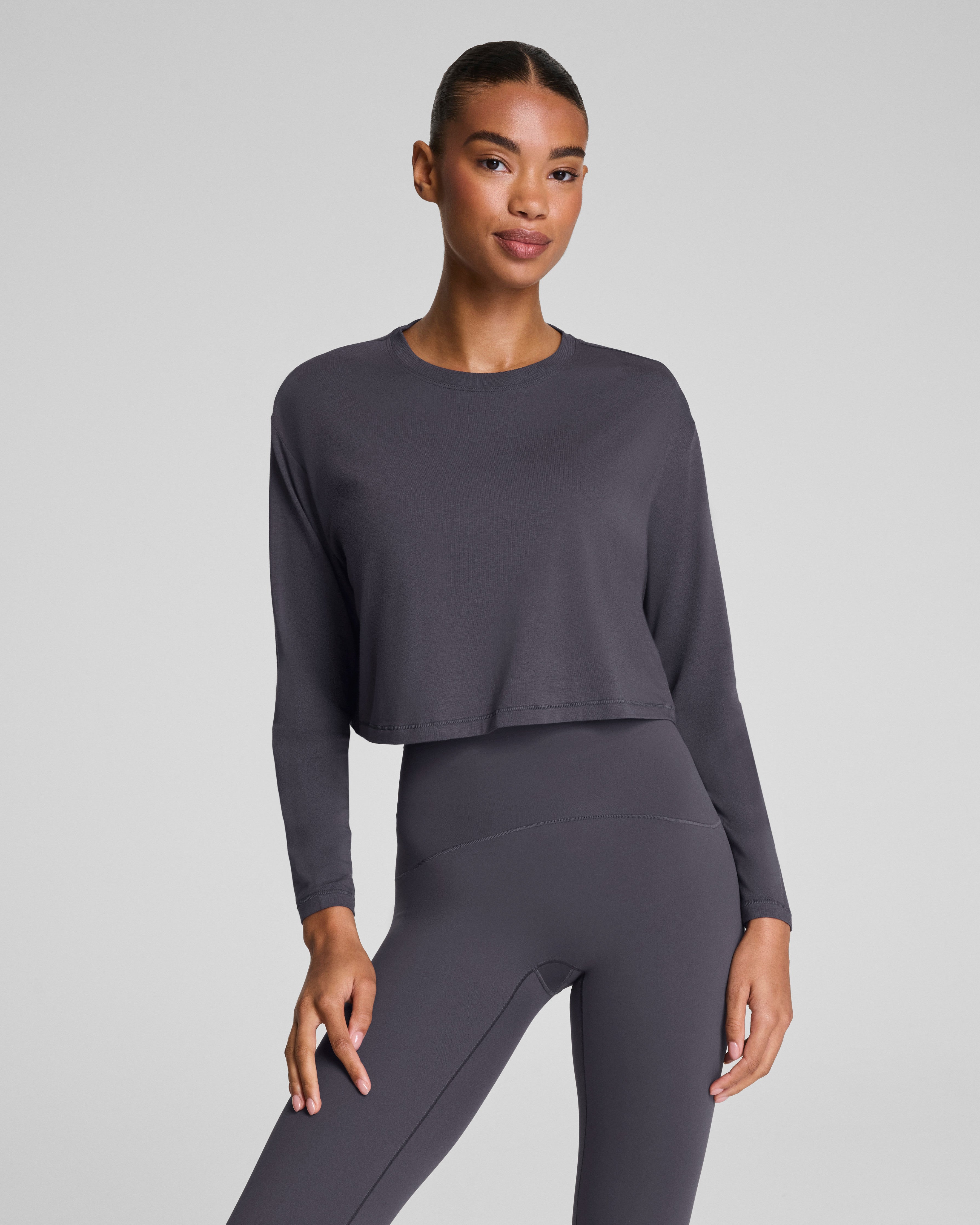 SPANX® Outpace Cropped Long Sleeve Top