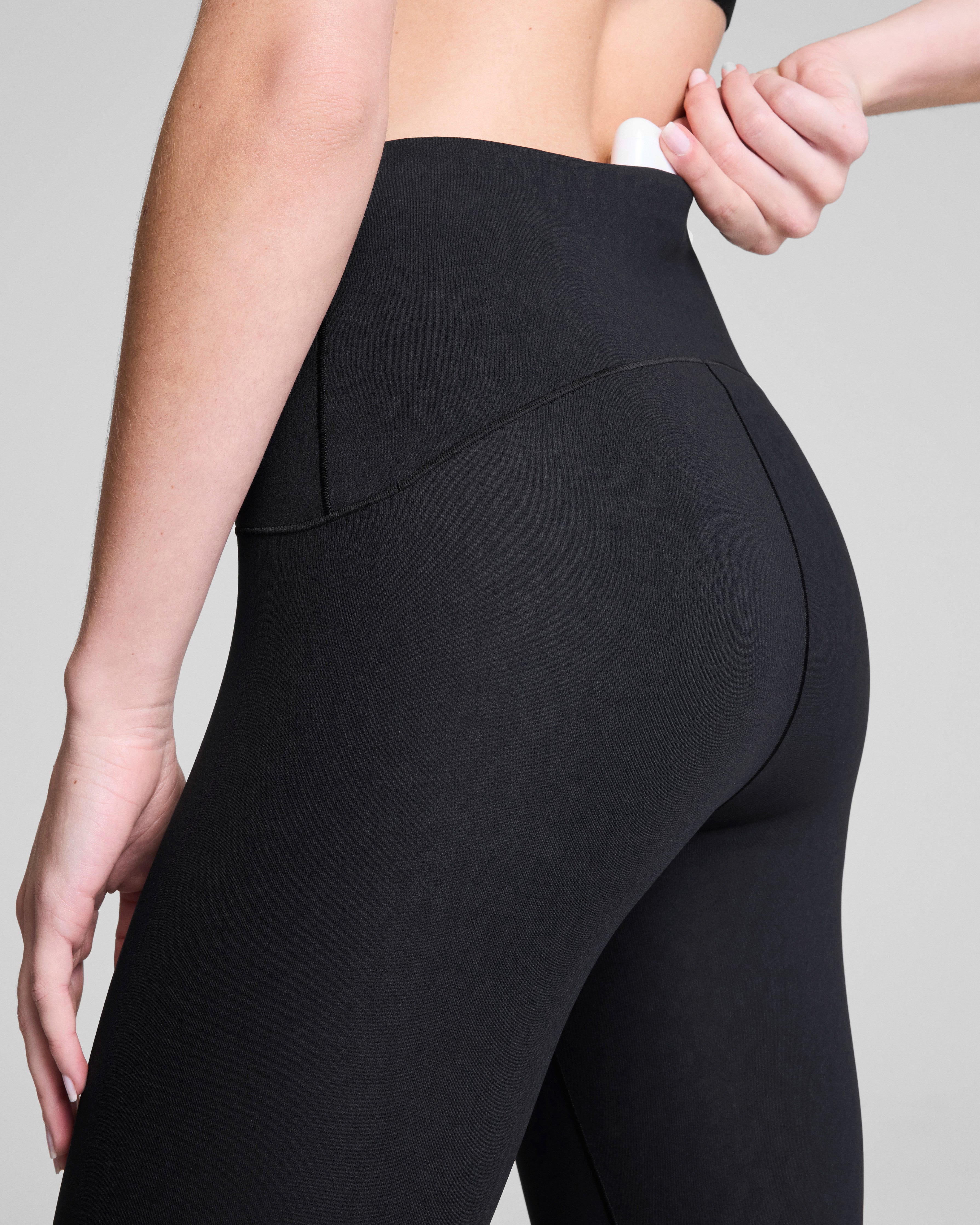 SPANXshape™ Booty Boost® Embossed Leopard Print 7/8 Leggings | Embossed Leopard Print