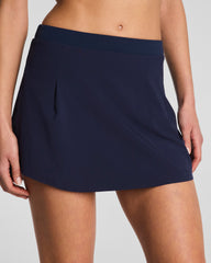 SPANXshape™ BoostUp Pleated Skort, 14" | Timeless Navy