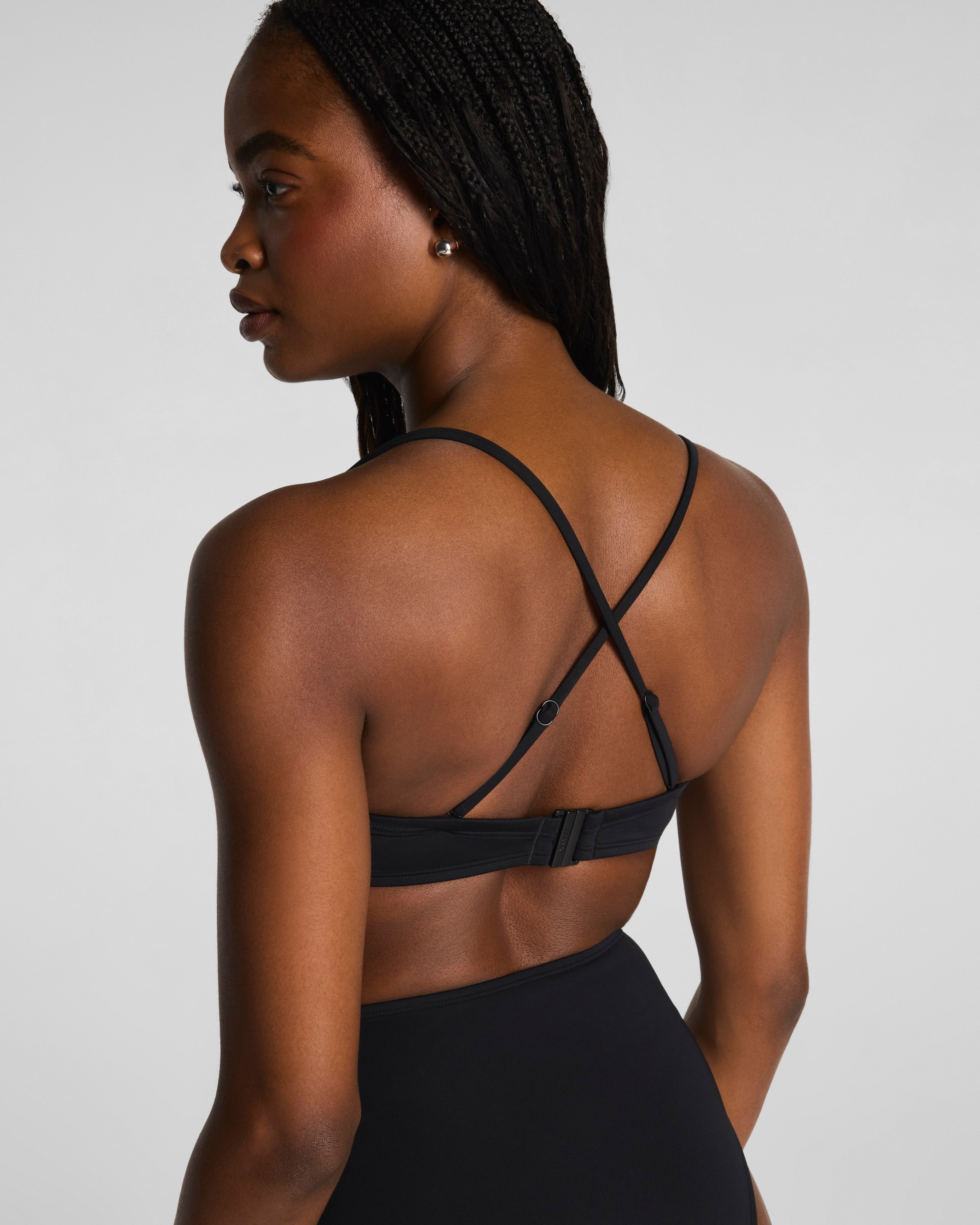 SPANXsmooth™ Swim Bandeau Bikini Top | Very Black