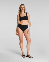 SPANXshape™ Swim Hi-Rise Cheeky Bikini Bottom | Very Black