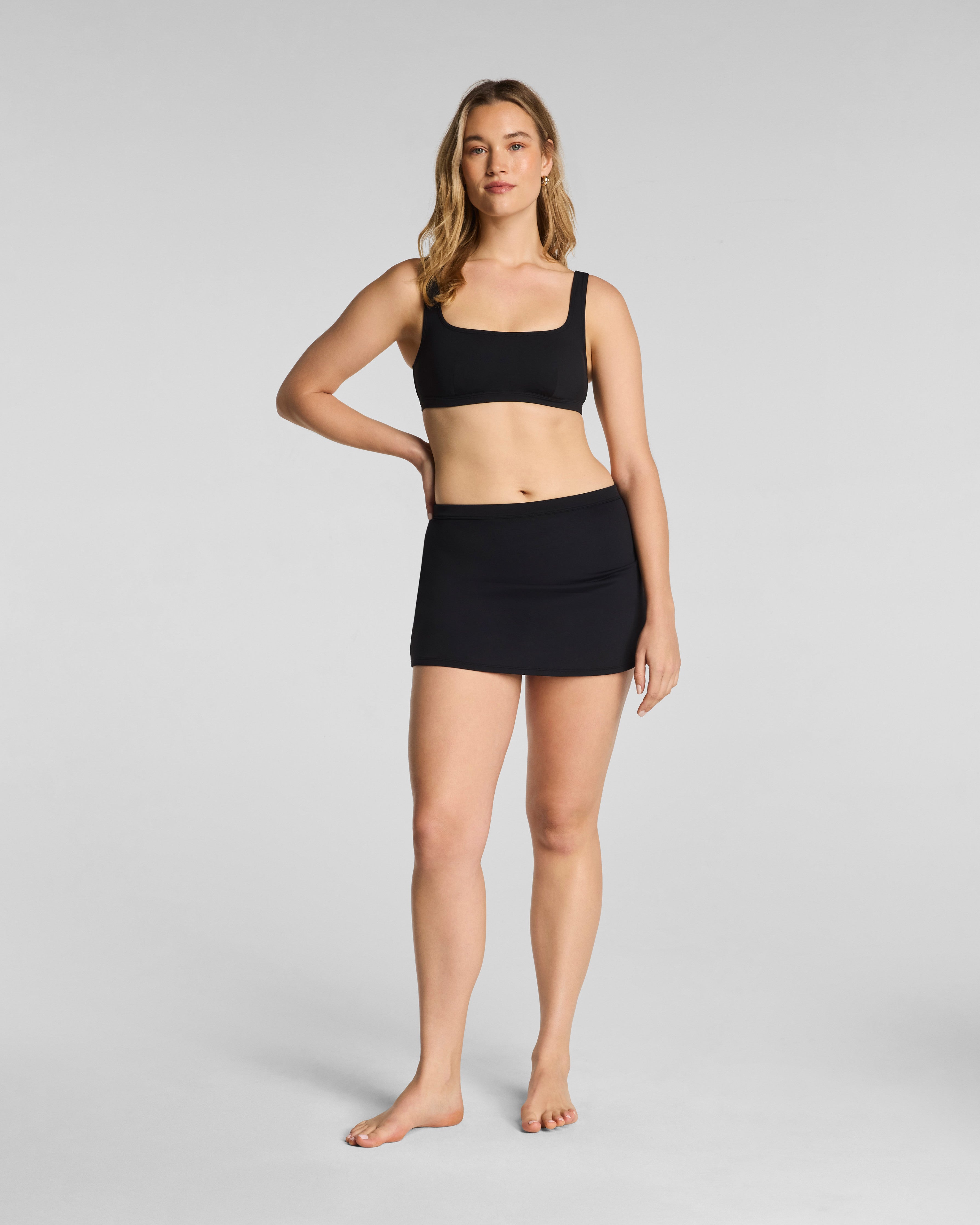 SPANXshape™ Swim Hi-Rise Bikini Skirt | Very Black