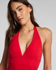 SPANXsculpt™ Swim Halter One Piece | SPANX® Red