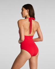 SPANXsculpt™ Swim Halter One Piece | SPANX® Red