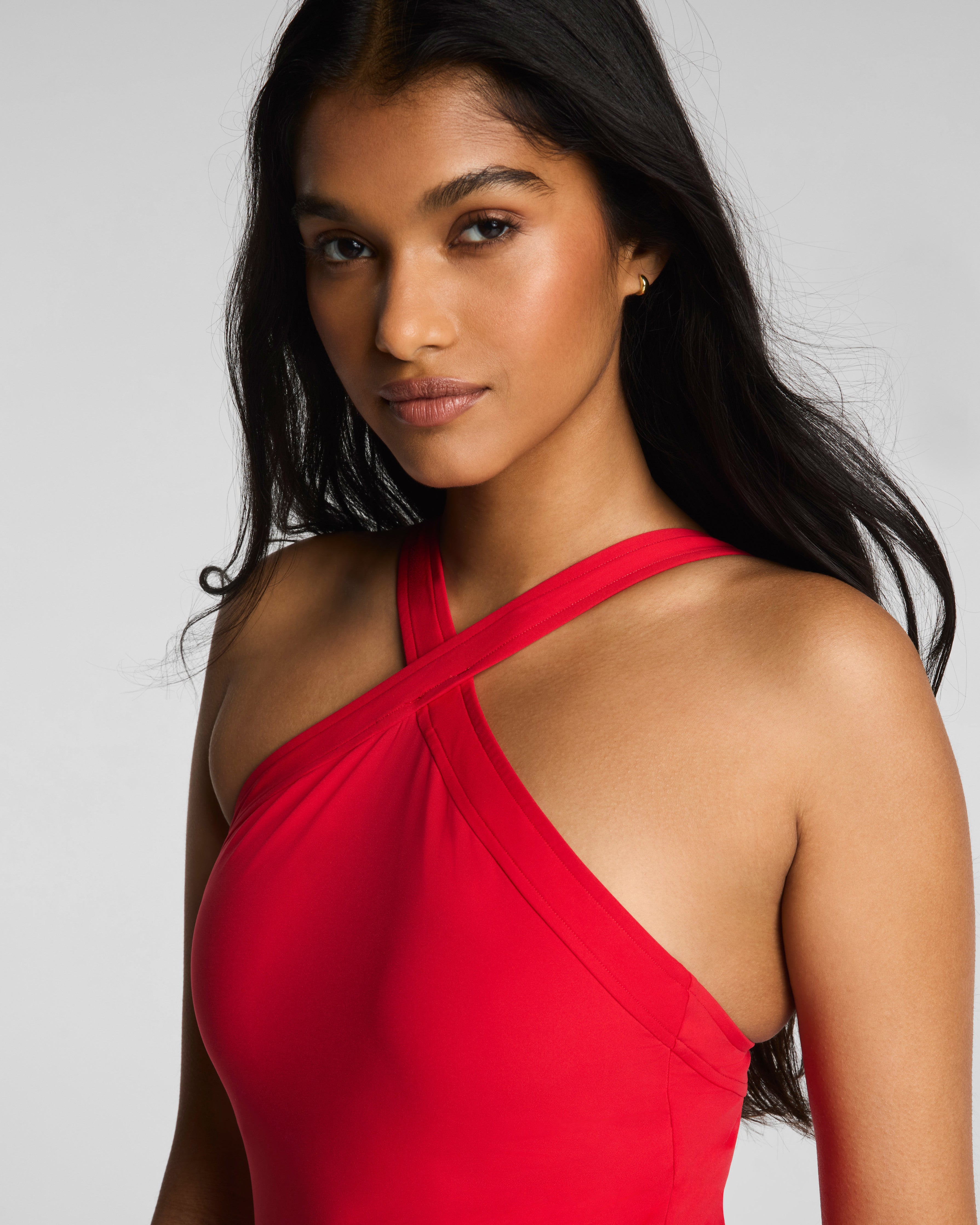 SPANXsculpt™ Swim High-Neck One Piece | SPANX® Red