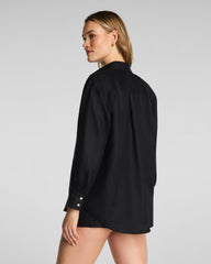 SPANX® Beach Button Down | Very Black