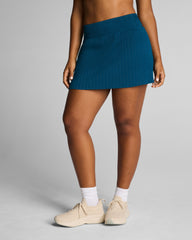 SPANXshape™ BoostUp Glow Weave Skort, 14" | Deep Cove