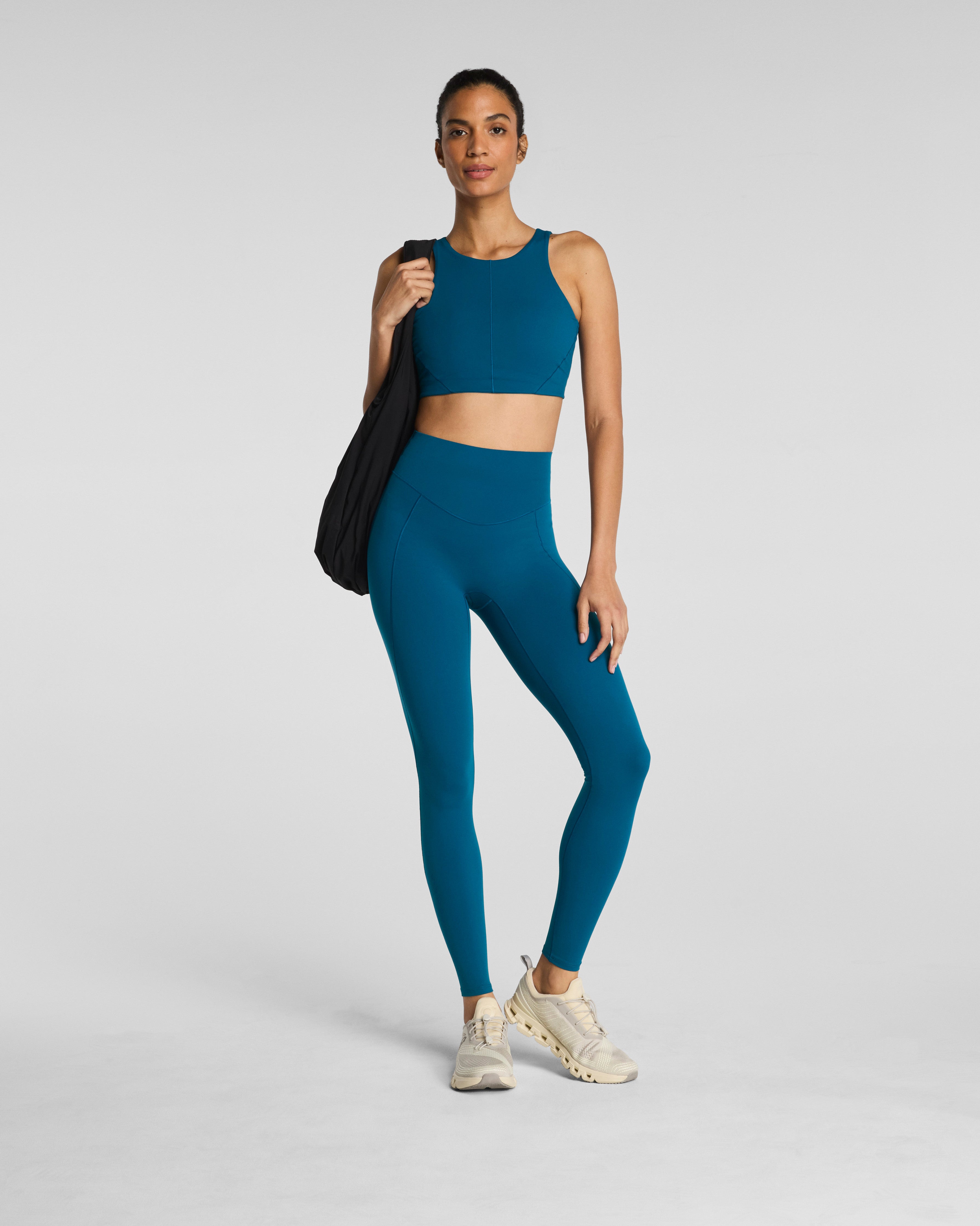 SPANX® CurveTheory Open Back Sports Bra | Deep Cove