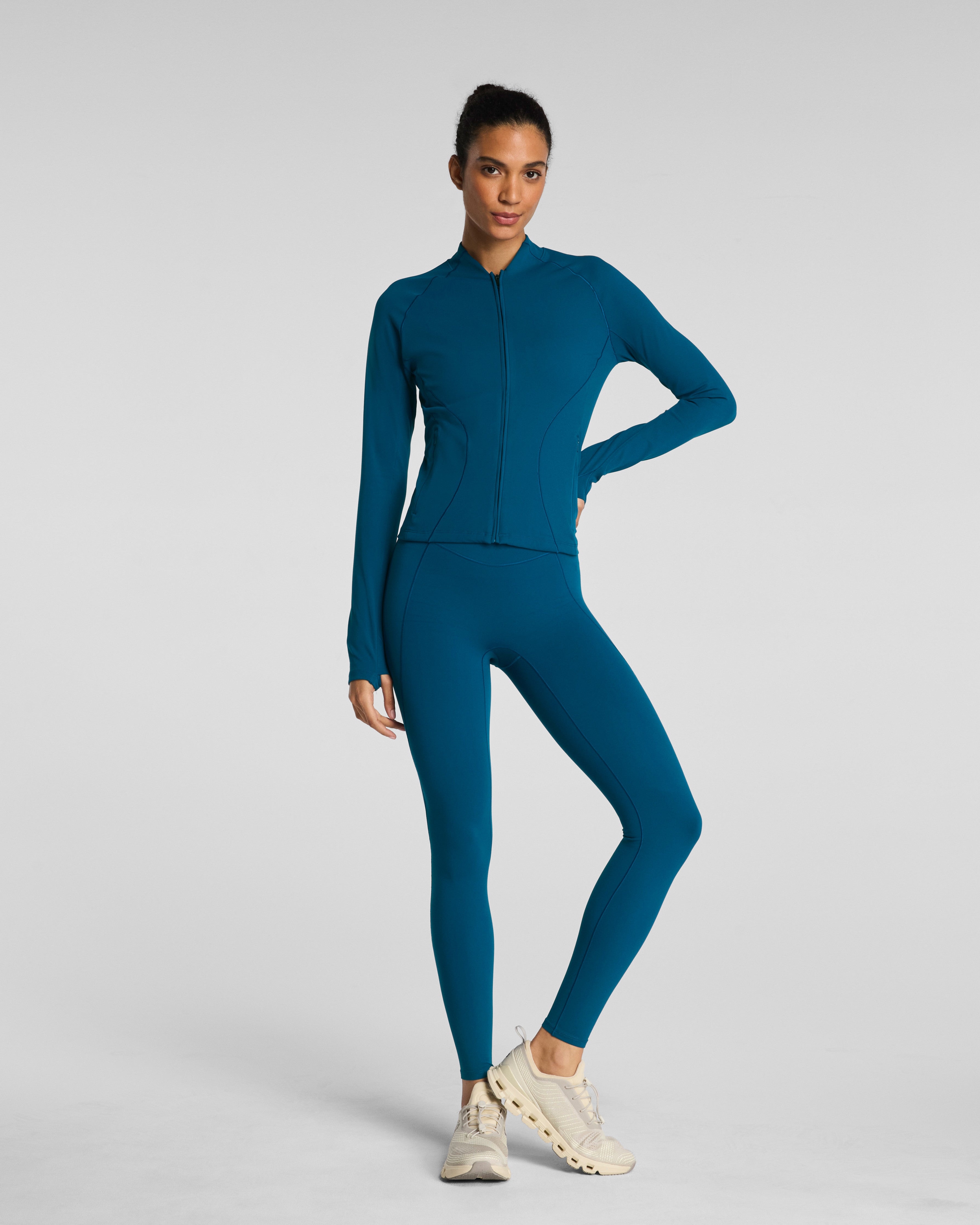 SPANX® CurveTheory Contour Full Zip Jacket | Deep Cove