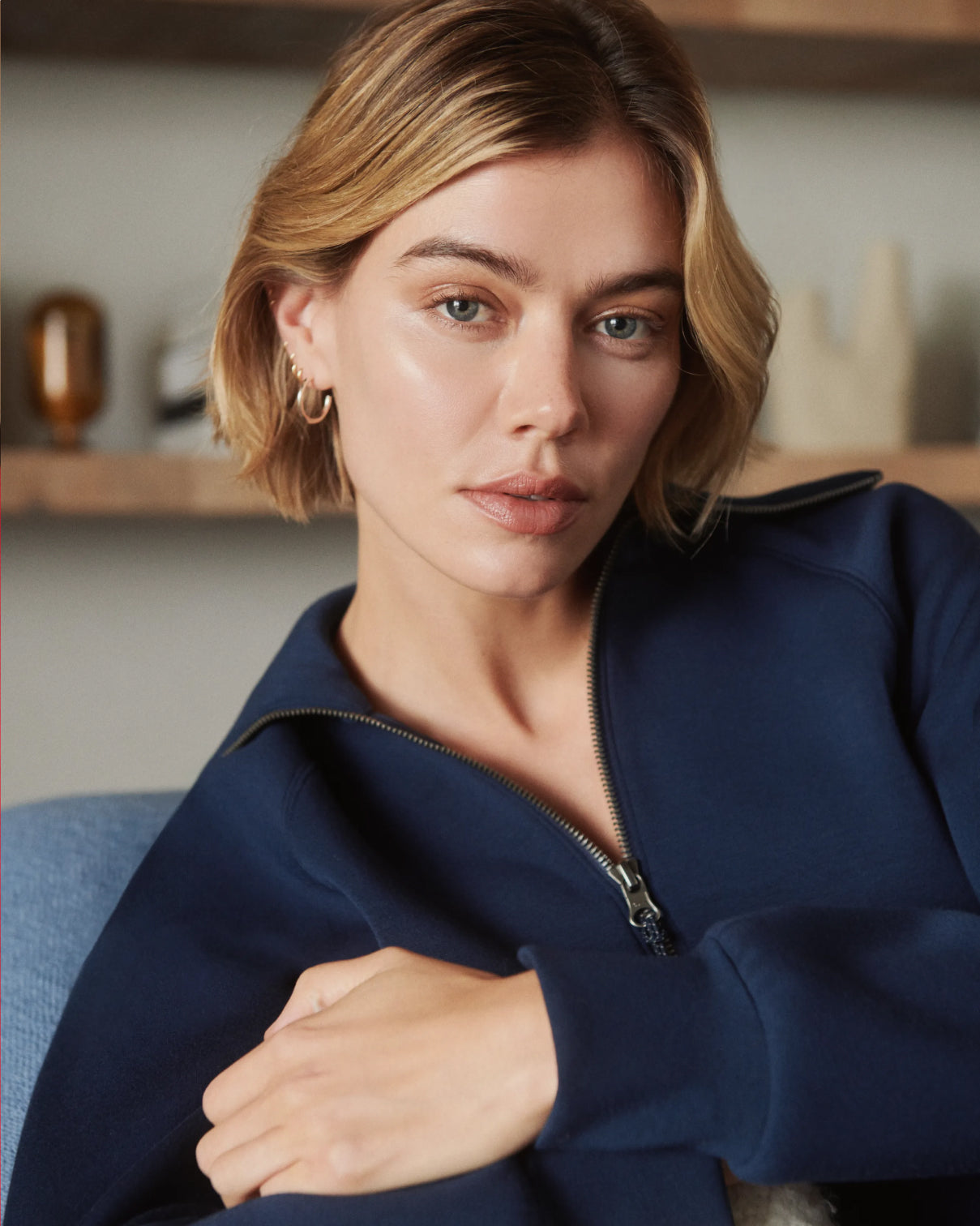 SPANX AirEssentials® Half Zip | Timeless Navy